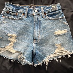 abercrombie jean shorts